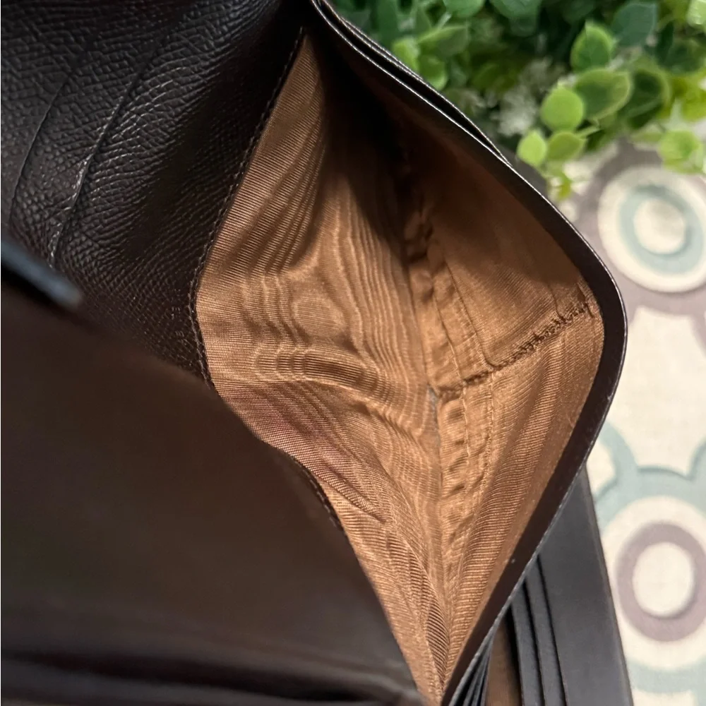 BVLGARI Brown Leather Bifold Long Wallet Purse - Picture 15 of 16